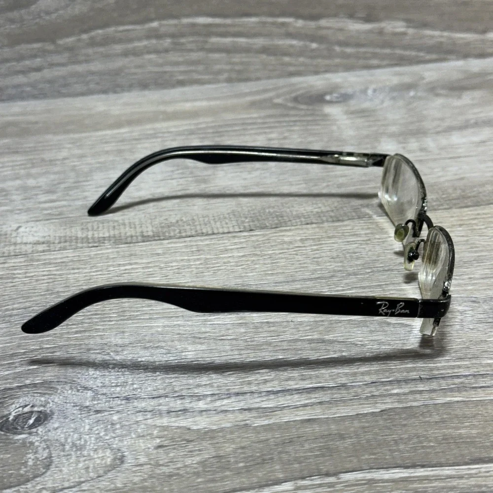Ray-Ban RB 8588 Titanium Eyeglass‎ Frames 52-18-140 Semi Rimless Black